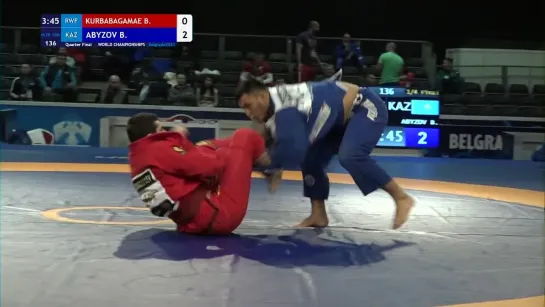 1-4 M Gi - 100 kg- B. KURBABAGAMAE (RWF) v. B. ABYZOV (KAZ)