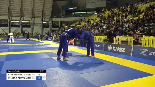 4F open class - LUIS FERNANDO DE OLIVEIRA vs VICTOR HUGO #IBJJFWORLD2023