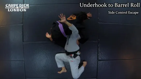 Underhook Escape from Side Control_ Single Leg  Barrel Roll _ White Belt Programm - 12