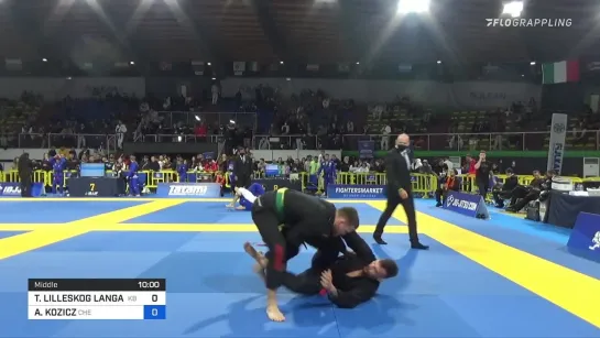 TOMMY LANGAKER vs ADRIAN KOZICZ 2022 European Jiu-Jitsu IBJJF Championship