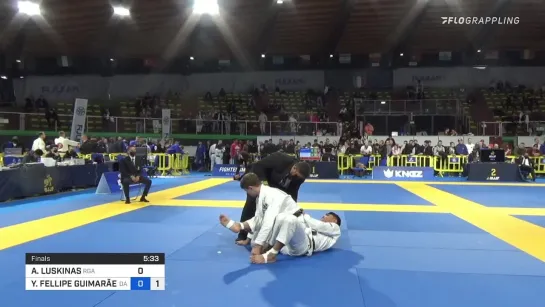 ARTURAS LUSKINAS vs YAGO FELLIPE GUIMARÃES 2022 European Jiu-Jitsu IBJJF Championship #IBJJFEURO2022