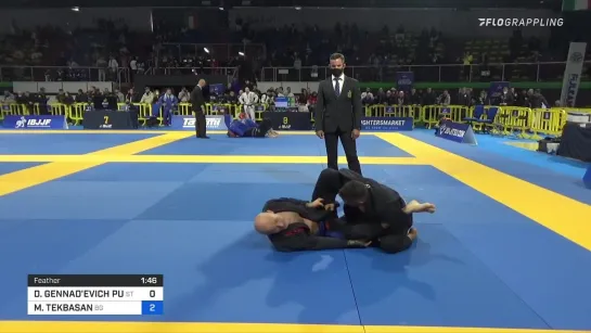 FIN DMITRY PULIN vs MUSA TEKBASAN 2022 European Jiu-Jitsu IBJJF Championship #IBJJFEURO2022