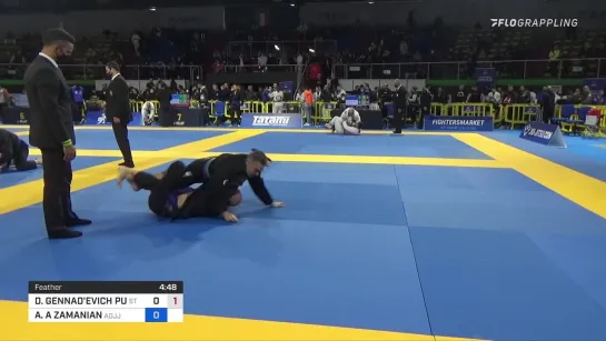 4F DMITRY PULIN vs AARON A ZAMANIAN 2022 European Jiu-Jitsu IBJJF Championship #IBJJFEURO2022