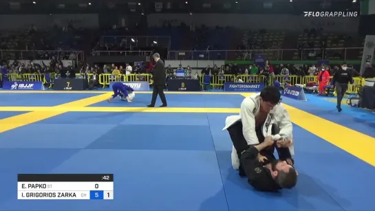 FIN EVGENY PAPKO vs IOANNIS GRIGORIOS ZARKADOULAS 2022 European Jiu-Jitsu IBJJF Championship