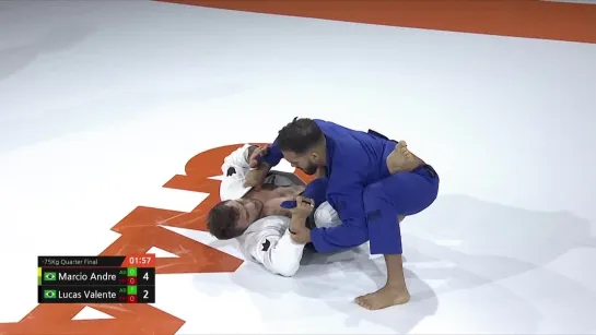 4F 75 кг - Marcio Andre vs Lucas Valente  - SPYDER BJJ - CHAANCE ROAD TO BLACK