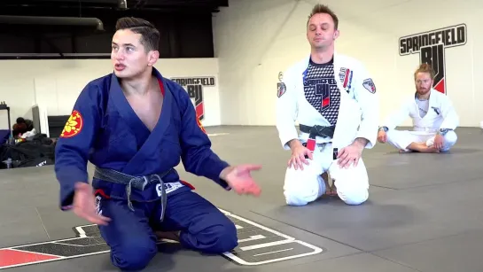 CAIO TERRA -  6 SIT UP GUARD TO LAPEL FAKE REAP SCISSOR SWEEP VS STANDING OPPONENT