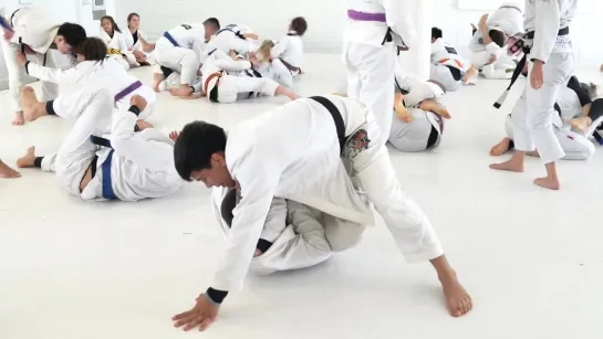 Diego Pato Training With Purple Belt Phenom at AOJ