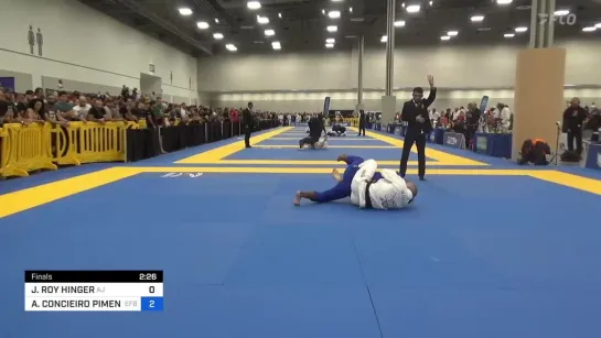 Fin Middle M3 - JOSH HINGER vs ALEXANDRE PIMENTEL - IBJJF World Master 2023