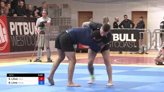 Fin 88 KG Santeri Lillius vs Bruno Lima - ADCC 2nd European Trials 2022