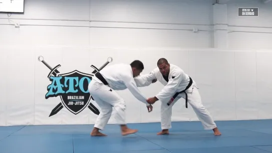 Andre Galvao - K Guard Sweep With Double Pants Grip  Part 1