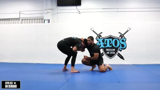 Andre Galvao - Double Leg From Collar Tie