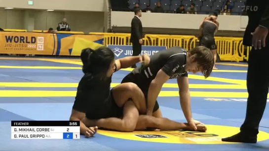 FIN Featherweight - Gianni Grippo vs Gavin Corbe - 2022 World IBJJF Jiu-Jitsu No-Gi Championship