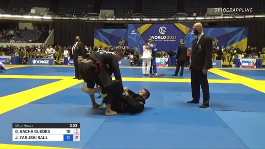 GUILHERME BACHA GUEDES vs JAVIER ZARUSKI SAUL 2021 World Jiu-Jitsu IBJJF Championship #IBJJFWORLD2021