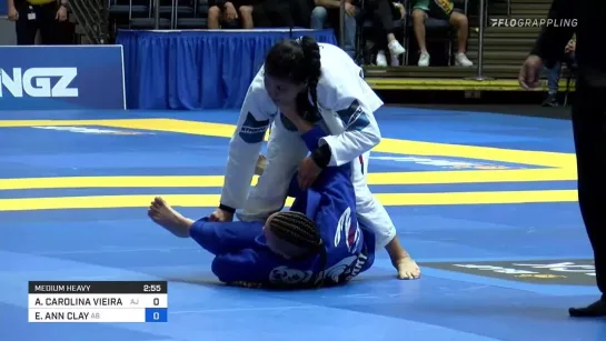 ANA CAROLINA VIEIRA vs ELISABETH CLAY - MEDIUM HEAVY 2021 World Jiu-Jitsu IBJJF Championship #IBJJFWORLD2021