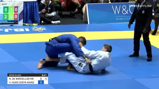 4F NICHOLAS MEREGALI vs VICTOR HUGO - open class #IBJJFWORLD2021