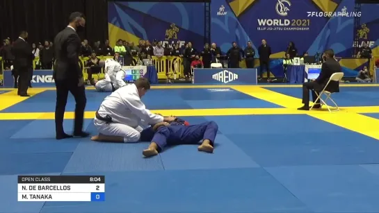 8F NICHOLAS MEREGALI vs MARLON TANAKA - open class #IBJJFWORLD2021