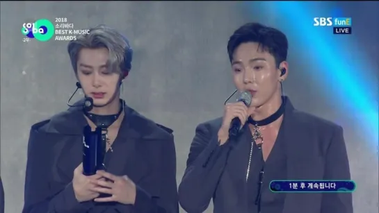 [VK][30.08.18] MONSTA X wins Bonsang Award @ 2018 SORIBADA BEST K-MUSIC AWARDS