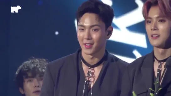 [VK][30.08.18][Fancam] MONSTA X -  Talk @ SOBA 2018 (Shownu)