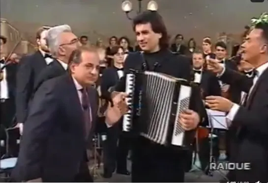 Antonello Cascone a I fatti vostri - RAI 2 - con Toto Cutugno