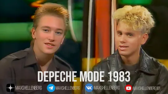 Depeche Mode 1983 Алан Уайлдер и Мартин гор на Kids Tv Show Data Runner