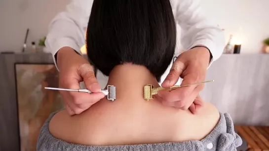 ASMR  Massage therapy using acupuncture points