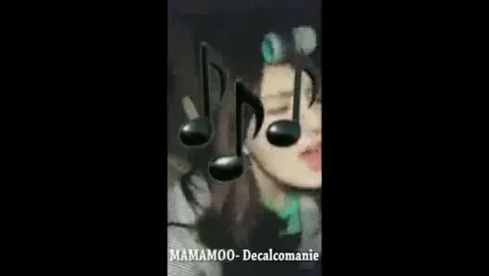 Somi singing Mamamoo's 'Decalcomanie'