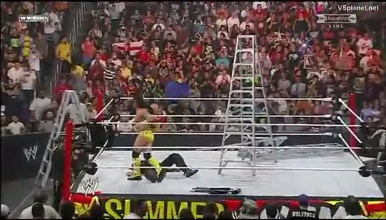 Jeff Hardy (c) vs. CM Punk, World title TLC match - WWE Summerslam 2009