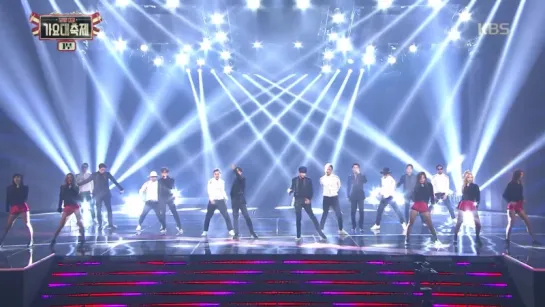 Shinhwa - Dance Intro (EXID) + Brand New + Perfect Man @ 2016 KBS Gayo Daechukje 161229