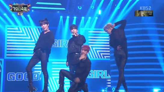 BamBam (GOT7) x Minhyuk (BTOB) x Youngjae (B.A.P) x Minhyuk (Monsta X) - Bad Girl Good Girl @ 2016 KBS Gayo Daechukje 161229