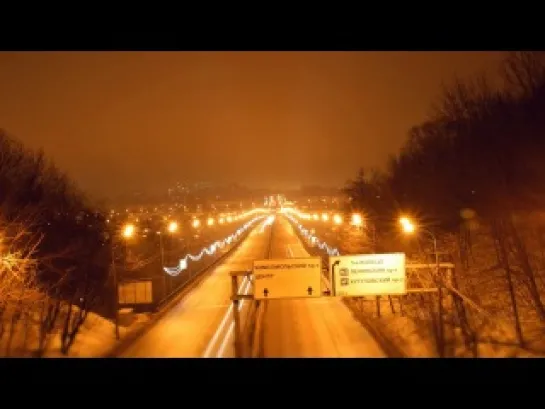 Moscow 2013 TimeLapse in motion (Цейтраферная съемка в движении) Красота ночного города