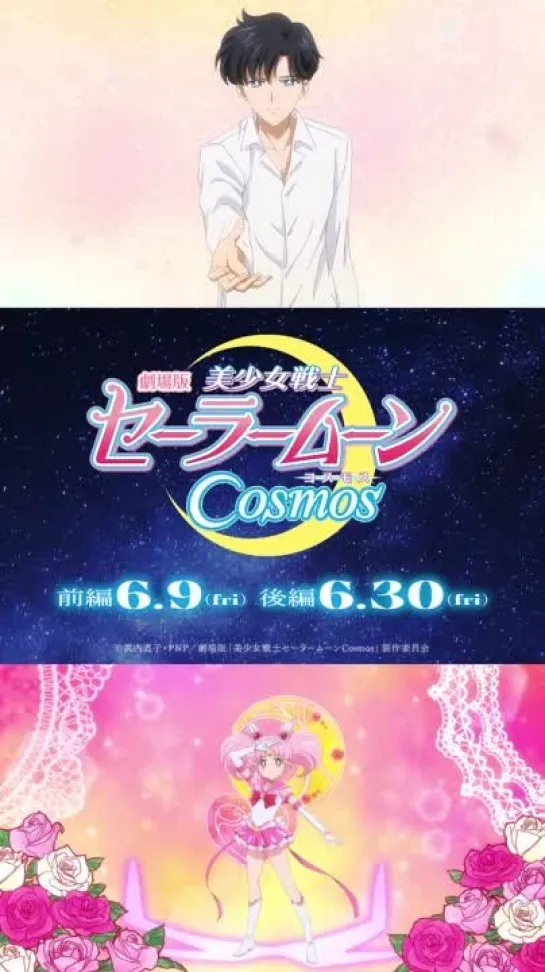 劇場版「美少女戦士セーラームーンCosmos」ショートキャラ PV（タキシード仮面 エターナルセーラーちびムーン）／《前編》6月9日(金) 《後編》6月30日(金)公開