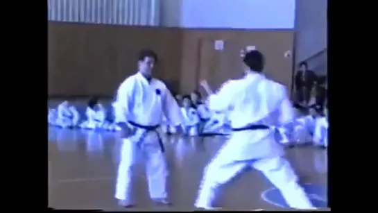 Morio Higaonna Training Sanchin kata and bunkai kata of Goju Ryu Karate