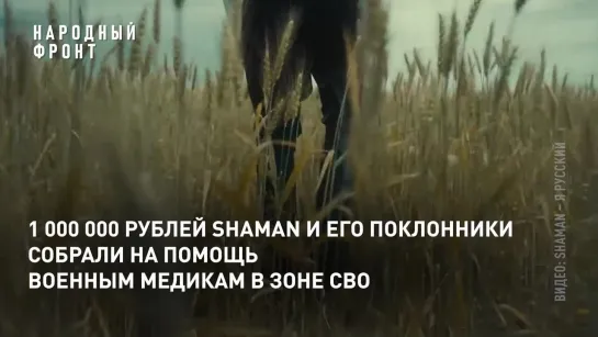 Миллион рублей перевёл SHAMAN в сбор военным медикам