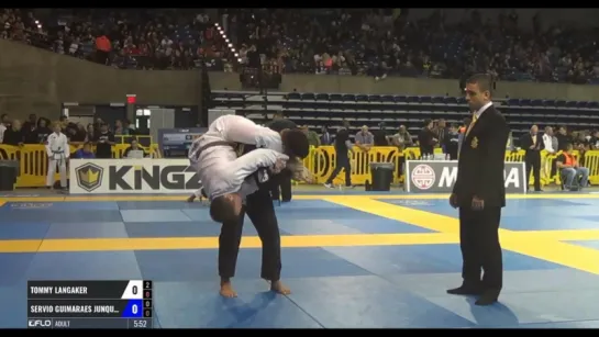 Tommy Langaker vs Servio Guimaraes Junqueira IBJJF 2017 Pan Jiu-Jitsu Championship