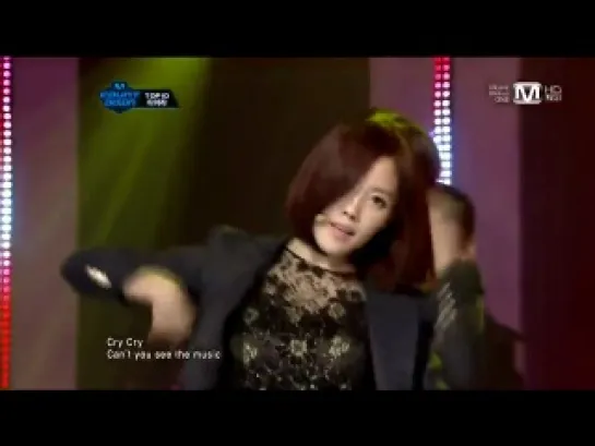 [111208] T-ara - Cry Cry [M!Countdown]