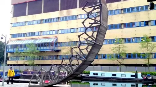 The Rolling Bridge, London (Уникальный мост-трансформер)