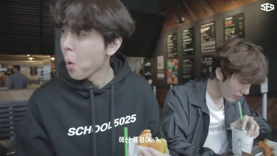 [SF9's Travelog] YOUNG BIN & JAE YOON & CHA NI in SHAKE SHACK