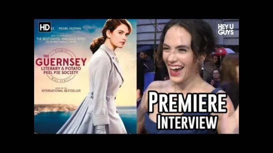 Jessica Brown Findlay & the importance of The Guernsey Literary and Potato Peel Pie Society Premiere