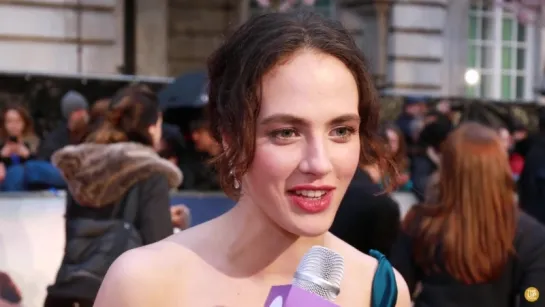 Jessica Brown Findlay interview at The Guernsey Literary and Potato Peel Pie Society premiere