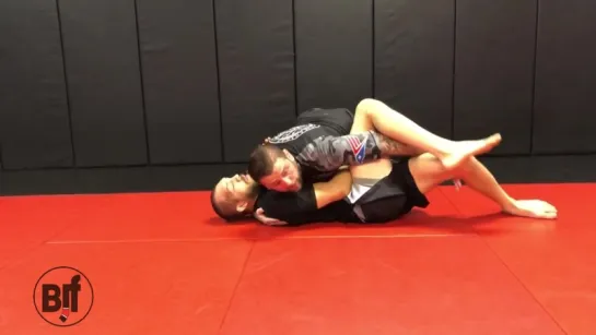 Omoplata Step Over Escape Drill