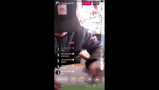 180205 Hyunwoon's IG Live