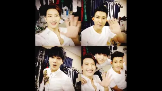 150707 Zhou Mi Instagram with Yesung & Siwon