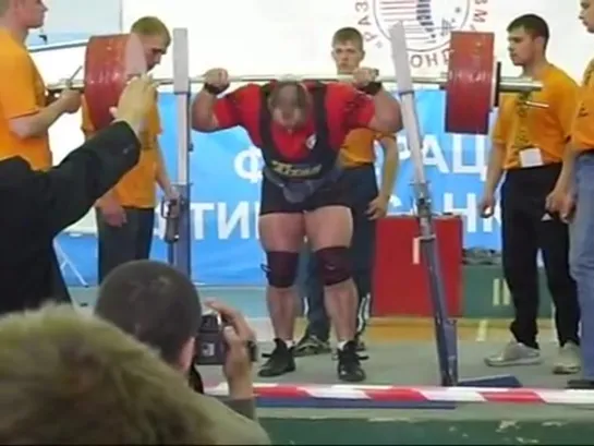 Malanichev Andrey squat 440kg, Super-Cup of Titans 2008