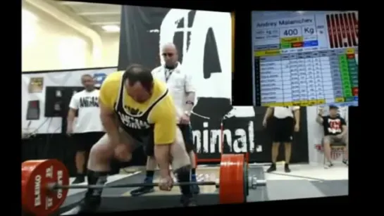 881 Deadlft, 2469 lb Raw Total - Malanichev (400 kg DL, 1120 kg total)