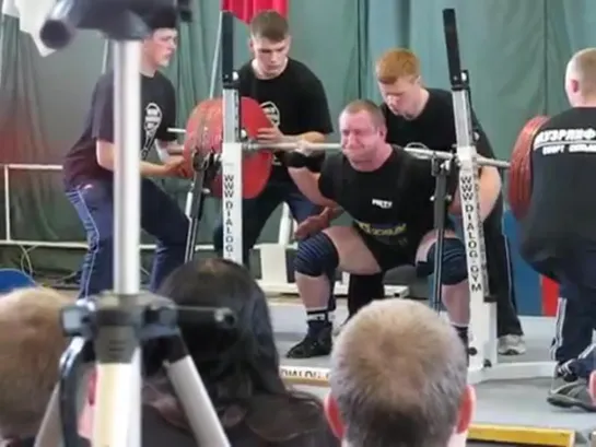 Belyaev Andrey squat 425kg, Super-Cup of Titans 2009