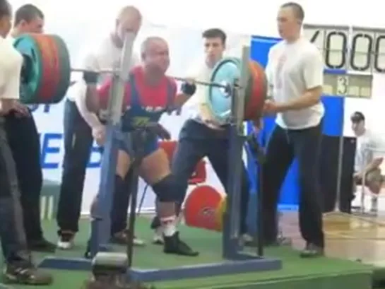 Belyaev Andrey squat 400kg, Cup of Titans 2007