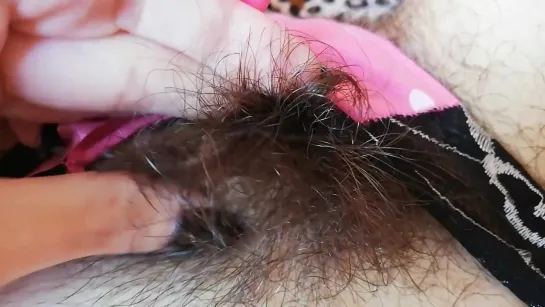 Super hairy bush big clit pussy compilation close up HD