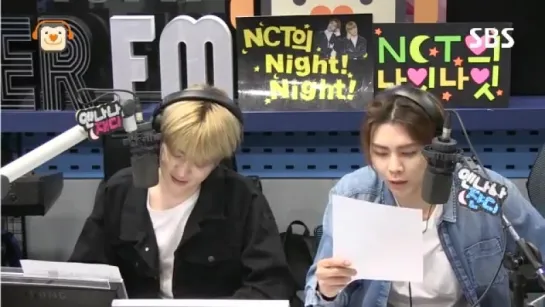 170413 DJ's Johnny & Jaehyun (NCT) @ "NCT's night night" Radio