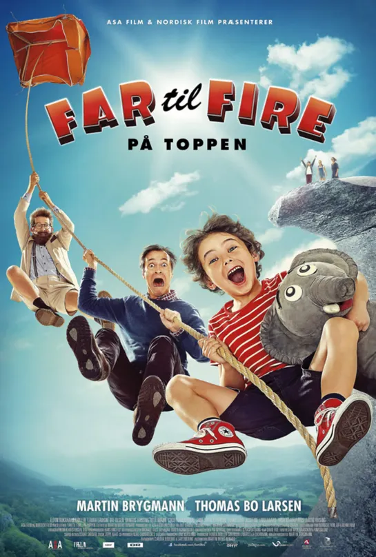 Отец четверых на высоте / Far til fire pa toppen / Far til fire på toppen (2017 Дания, Норвегия ) комедия дети в кино