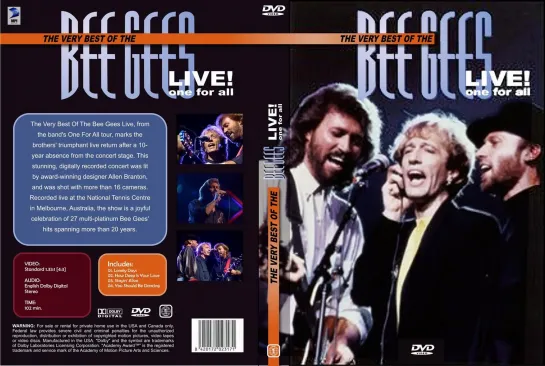 Bee Gees : One For All Tour (Live from Australia)